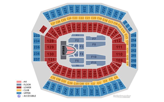 Lincoln Financial Field Interactive Concert Seating Chart